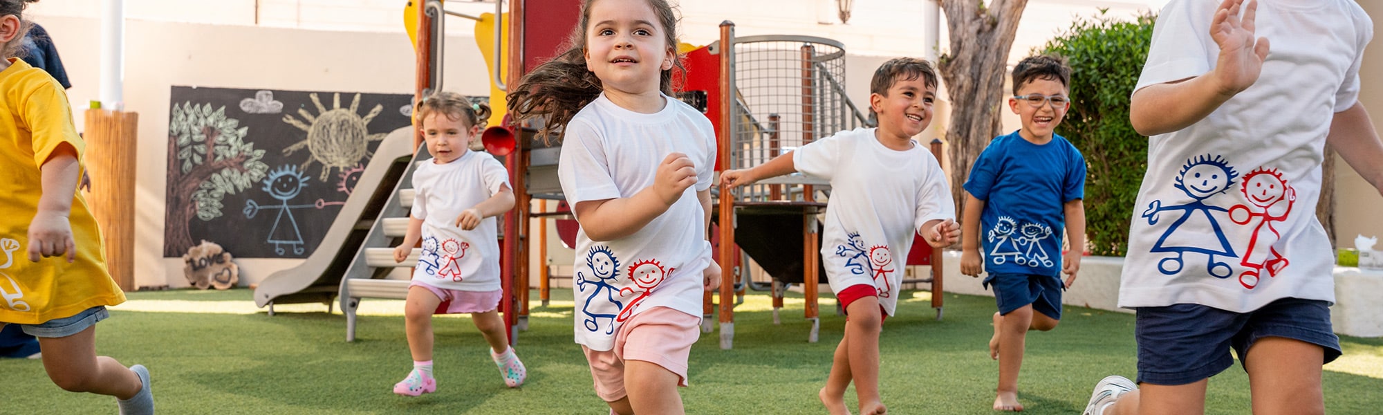 Children playing together at Bright Beginnings Nursery