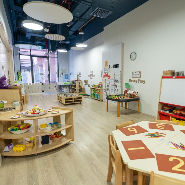 Nursery children developing social skills through play