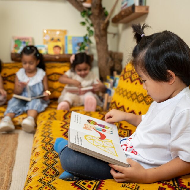 Nursery children developing social skills through play
